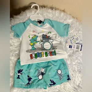 Shark swimsuit set